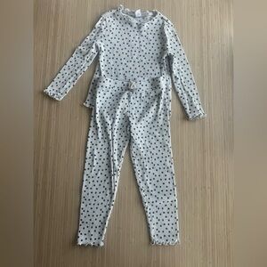 Toddler girl old navy 5T polka dot ribbed matching set